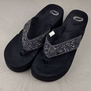 Beaded Flip Flops women's size 7
